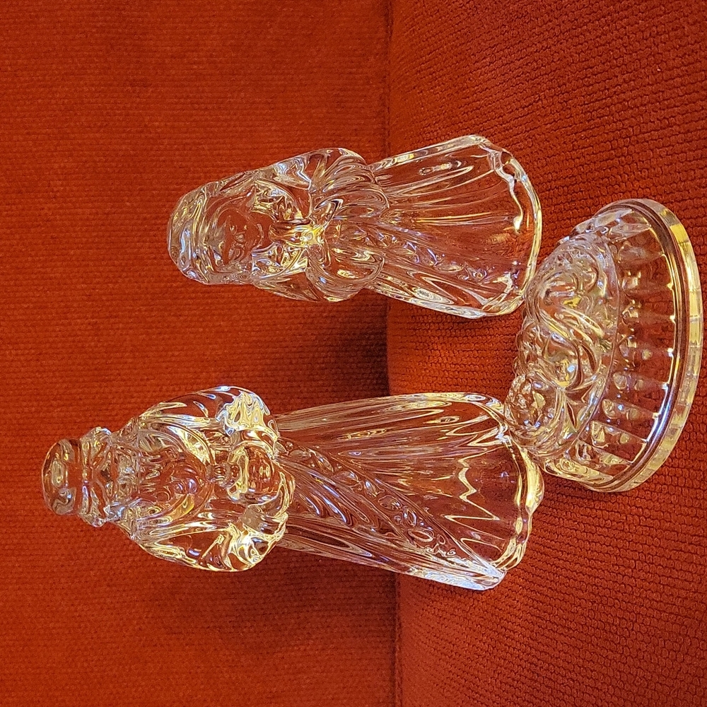 887 Princess House 3 piece Lead Crystal   Nativity Set